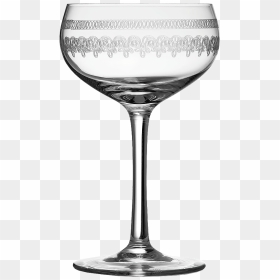 Retro Coupe Glass - Crystal Etched Coupe Glasses, HD Png Download - champagne glasses png