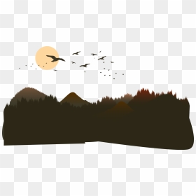 The Mountains Of The Mountain Vector Png Download - Silhouette Mountain Png Vector, Transparent Png - mountain silhouette png