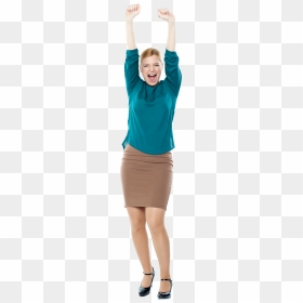 Happy Women - Royalty Free Happy Women, HD Png Download - woman standing png