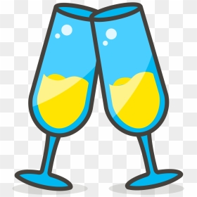 Transparent Champagne Glasses Clipart Png - Clinking 2 Wine Glasses, Png Download - champagne glasses png