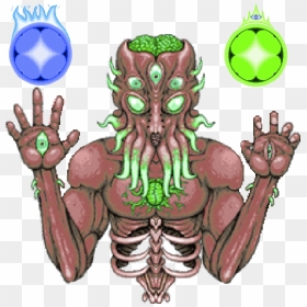 Earth Lord Formatted3 - Terraria Moon Lord Gif, HD Png Download - cthulhu png