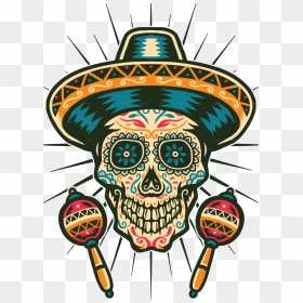 Mexican Sugar Skull, HD Png Download - sugar skull png