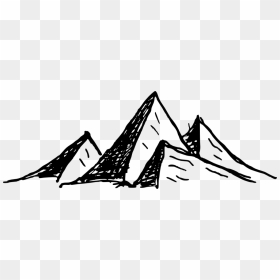 Mountain Sketch Transparent Background, HD Png Download - mountain silhouette png