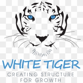 Transparent White Tiger Png - Cartoon Tiger At Christmas, Png Download - white tiger png