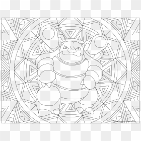 Blastoise Png - Mandalas De Pokemon Para Colorear, Transparent Png - blastoise png