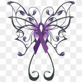 Butterfly Tattoo Designs Png Transparent Images - Purple And Black Butterfly Tattoos, Png Download - tatuajes tumblr png
