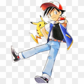 Transparent Pokemon Ash Png - Pokemon Manga Ash, Png Download - ash ketchum png