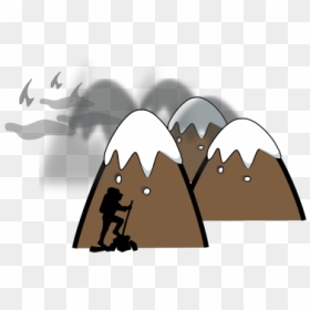Brown Mountain With Sky And Clouds Png Icons, Transparent Png - cartoon clouds png