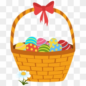 Easter Basket Clipart, HD Png Download - easter basket png