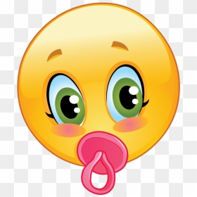 Pacifier Clipart Emoji - Emoji Bébé, HD Png Download - baby emoji png