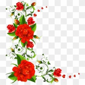Marcos De Rosas Png - Border Rose Flower Png, Transparent Png - rosas png