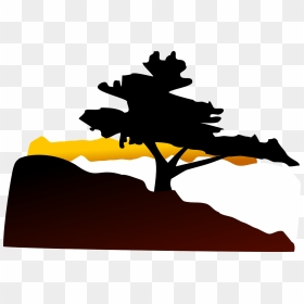 Holiday Clipart Mountain - Bonsai Tree Clip Art, HD Png Download - mountain silhouette png