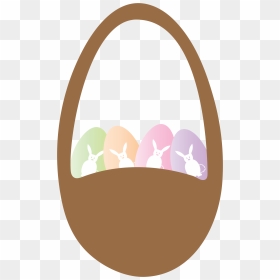 Easter Basket And Eggs Clip Arts - Easter Basket, HD Png Download - easter basket png