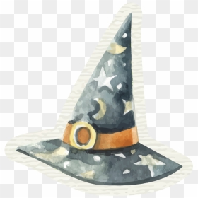 Watercolor Witch Hat , Png Download - Halloween Watercolor Witch, Transparent Png - witch hat png