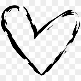 Transparent Hand Drawing Png - Hand Drawn Heart Png, Png Download - hand drawn heart png