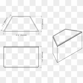 Trapezoid Table Dimensions, HD Png Download - trapezoid png