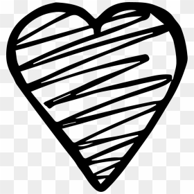 Line Art, HD Png Download - hand drawn heart png