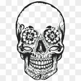 Thumb Image - Skull Tattoo No Background, HD Png Download - sugar skull png