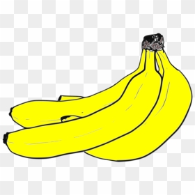 Plant,area,food - Clip Art Black White Banana, HD Png Download - bananas png