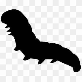 Caterpillar Worm Shape - Worm Silhouette, HD Png Download - caterpillar png
