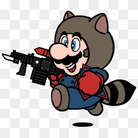Super Mario Bros - Tanooki Mario Super Mario Bros 3, HD Png Download - rocket raccoon png