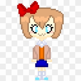 Fluttershy Pixel Art, HD Png Download - sayori png