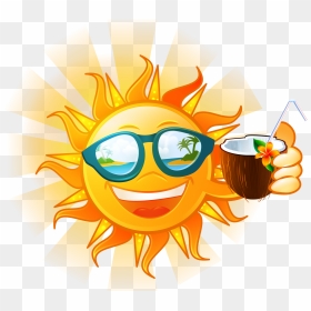 Summer Health Sun,sunglasses Free Download Image Clipart - Summer Png, Transparent Png - cartoon sun png