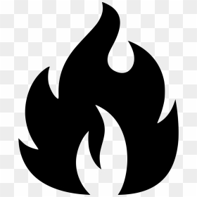 Flame - Transparent Black Fire Png, Png Download - flame icon png