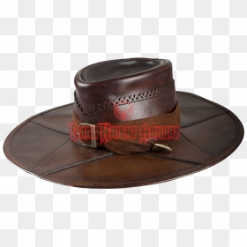 Leather Witch Hunter Hat - Wide Brim Leather Mens Hat, HD Png Download - witch hat png