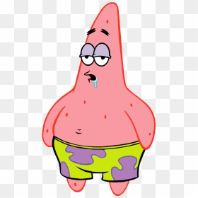 Patrick Star Spongebob Style - Patrick Star Drooling, HD Png Download - patrick star png