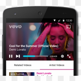 Vevo Player Music Artists App Design Mobile Material - Vevo, HD Png Download - vevo png