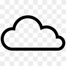 980 X 538 - Cloud Outline Icon Png, Transparent Png - cloud icon png