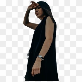 Girl Standing Outdoors - Photo Shoot, HD Png Download - woman standing png