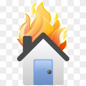 House On Fire - House Fire Clipart Png, Transparent Png - flame icon png