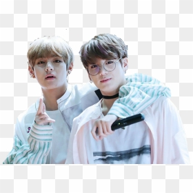 Vkook Taekook Taehyung Jungkook V Bts - Kim Taehyung And Jungkook, HD Png Download - taehyung png