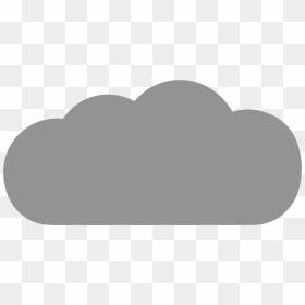 Big Gray Cloud - Grey Cloud Clipart Png, Transparent Png - cloud icon png