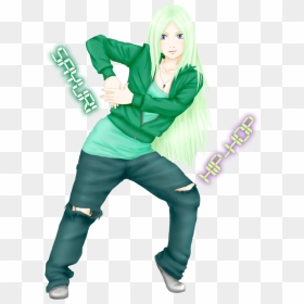 Anime Girl Hip Hop Dancer, Png Download - Hip Hop Dance Drawing, Transparent Png - dancing gif png