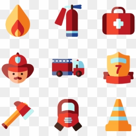 Safety Vector Fire Icon - Free Fire Department Icon, HD Png Download - flame icon png