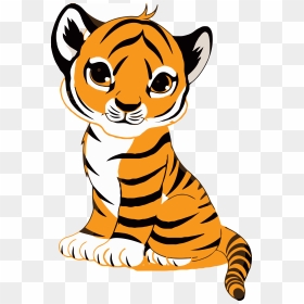 Tiger Face Clip Art Royalty Free Tiger Illustration - Easy Cute Easy Tiger Drawing, HD Png Download - clipart png