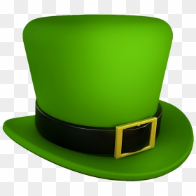Saint Patricks Day Green Leprechaun Hat Transparent - Transparent Background Leprechaun Hat Clipart, HD Png Download - leprechaun hat png