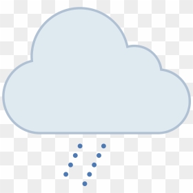 Rain Cloud Icon - Heart, HD Png Download - cloud icon png