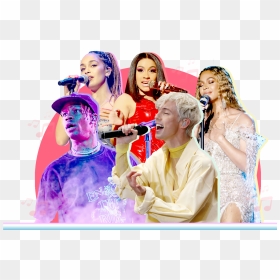 Photo Illustration Of Five Singers - Pop Music Png, Transparent Png - xxxtentacion hair png