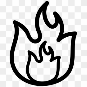 Clipart Flames Outline, Clipart Flames Outline Transparent - Flame Fire Outline Png, Png Download - flame emoji png