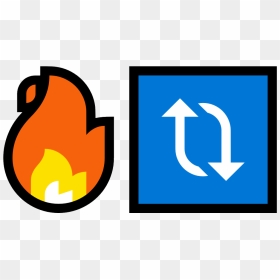 Microsoft Fire Emoji, HD Png Download - flame emoji png