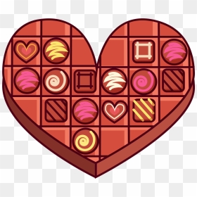 Hand Drawn Cartoon Heart Shaped Chocolate Decoration - Puzzling World, HD Png Download - hand drawn heart png