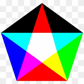 Pentagon Rgb Mix Fail Clip Arts - Pentagono Colorido, HD Png Download - fail png