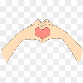#heart #love #hands #drawn #pink #together #freetoedit - Illustration, HD Png Download - hand drawn heart png