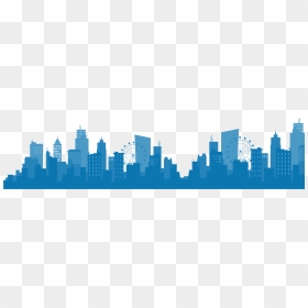 Silhouette Cityscape, HD Png Download - cityscape png