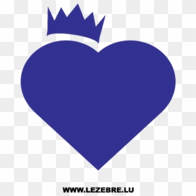 T Shirts Cao Azul, HD Png Download - heart crown png