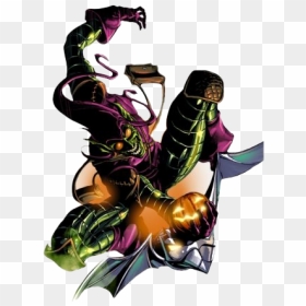 Green Goblin Comic Transparent - Marvel Avengers Alliance Green Goblin, HD Png Download - goblin png